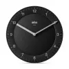 Braun BC 06 B kremenné nástenné hodiny analógové čierne kremenné hodiny kruhové čierne