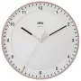 Nástenné hodiny BRAUN BC 17 PW DCF — analógové DCF rádiové hodiny, ružové a biele