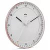 Nástenné hodiny BRAUN BC 17 PW DCF — analógové DCF rádiové hodiny, ružové a biele