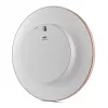 Nástenné hodiny BRAUN BC 17 PW DCF — analógové DCF rádiové hodiny, ružové a biele