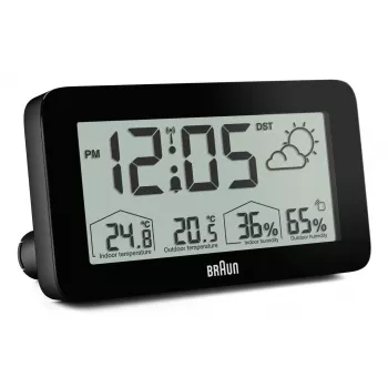 Braun BC13BP-DCF digitálny budík čierny