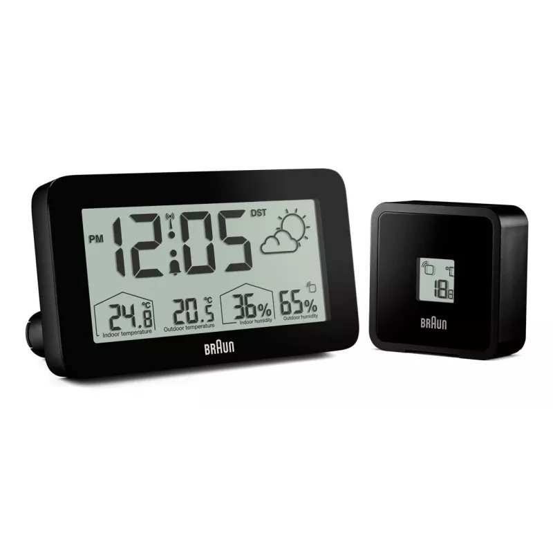 Braun BC13BP-DCF digitálny budík čierny