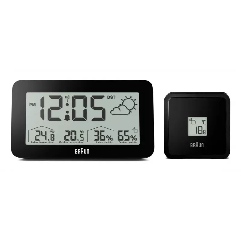 Braun BC13BP-DCF digitálny budík čierny