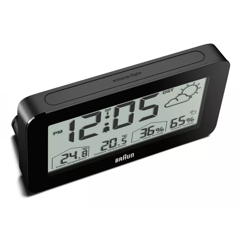 Braun BC13BP-DCF digitálny budík čierny