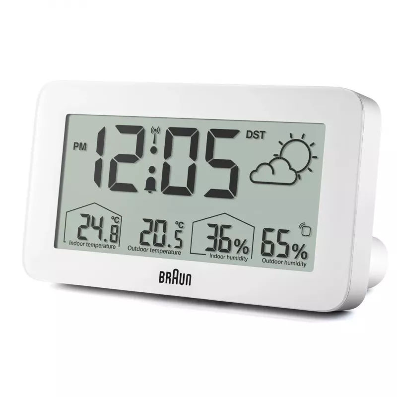 Braun BC13WP-DCF budík digitálny budík biely