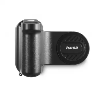 Grip HAMA MagGrip — magnetický držiak na smartfón, plast, čierny, 130×50×100 mm