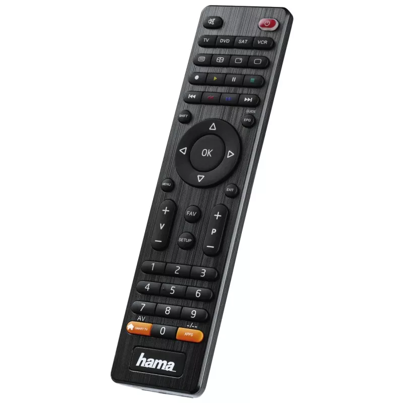 Hama 00012306 diaľkový ovládač IR Wireless DVD/Blu-ray, STB, TV, VCR tlačidlá