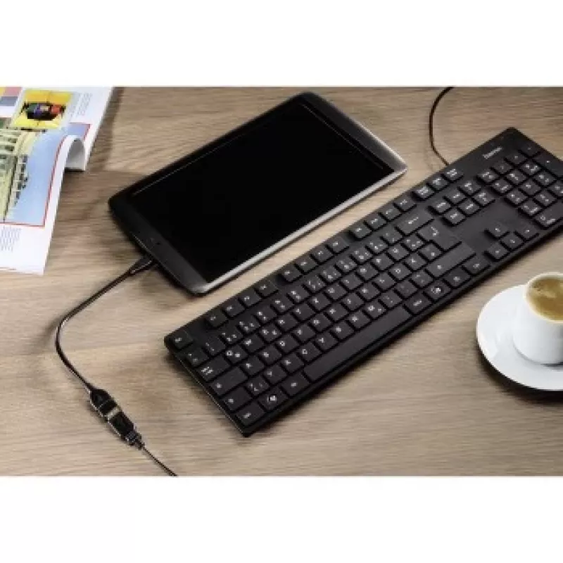 Hama USB 2.0 adaptérový kábel USB kábel 0,15 m USB A Micro-USB B čierny