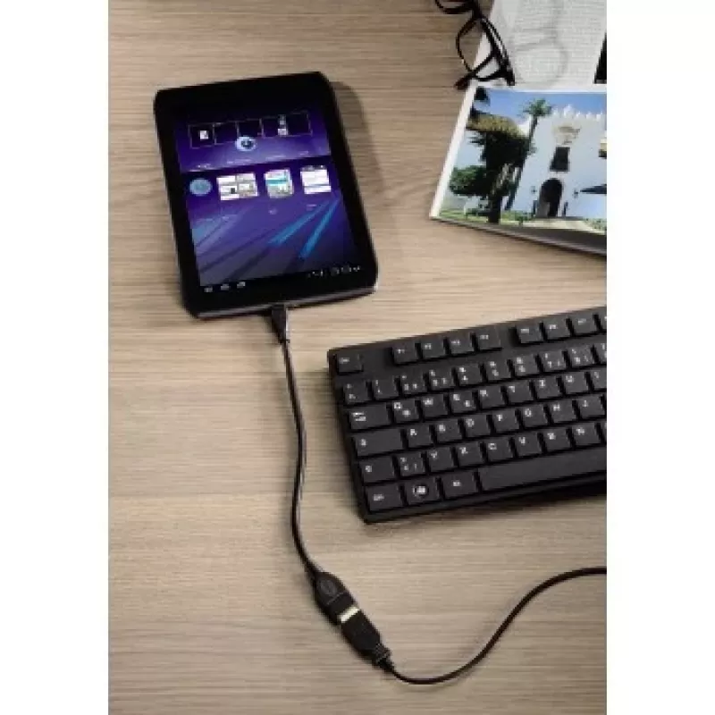 Hama USB 2.0 adaptérový kábel USB kábel 0,15 m USB A Micro-USB B čierny