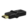 Hama Kompaktný adaptér HDMI konektor samec - HDMI konektor samica, otočný, čierny