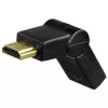 Hama Kompaktný adaptér HDMI konektor samec - HDMI konektor samica, otočný, čierny