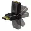 Hama Kompaktný adaptér HDMI konektor samec - HDMI konektor samica, otočný, čierny