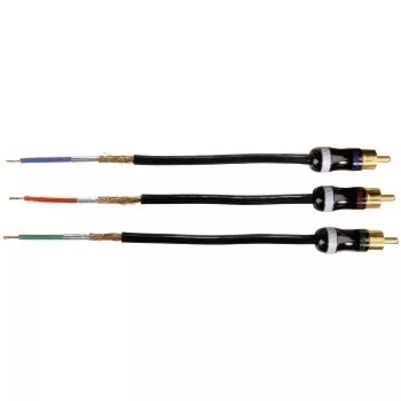 Hama ProClass YUV kábel, 3 Cinch - 3 Cinch, kov, 1,5 m komponentný video kábel (YPbPr) 3 x Cinch čierny