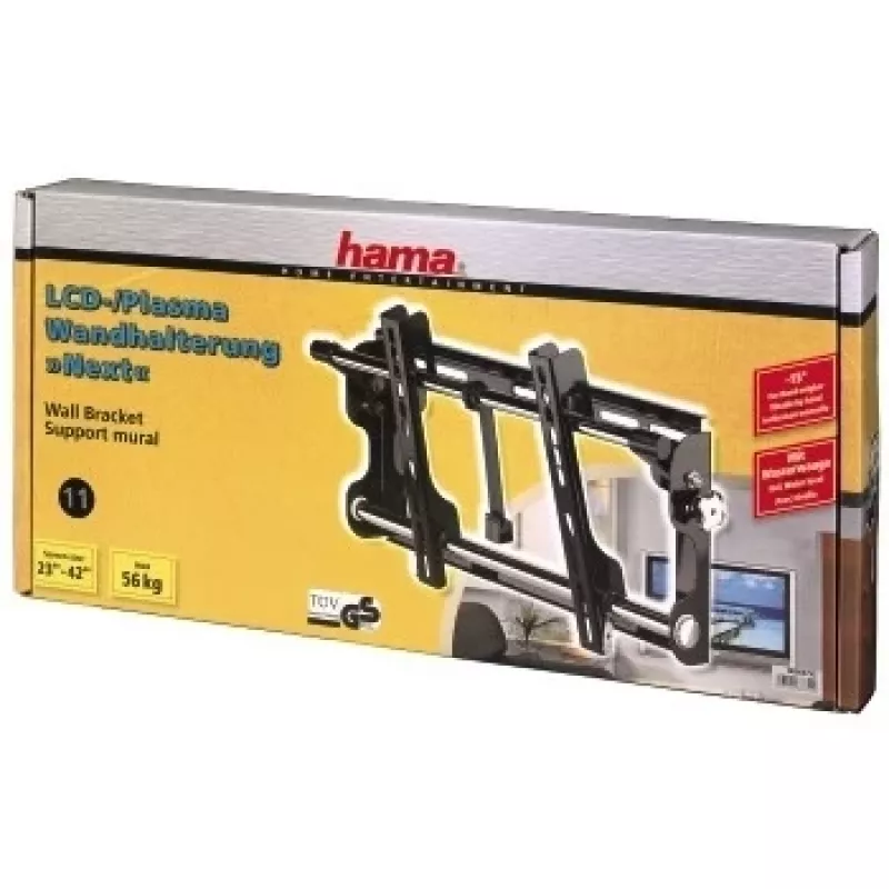 Hama „Next“ plazmová/LCD nástenná konzola, VESA 400x200 čierna