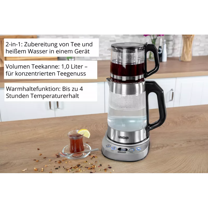 Unold 18215 Samowar Selin elektrická kanvica 1,7 L 1800 W nehrdzavejúca oceľ