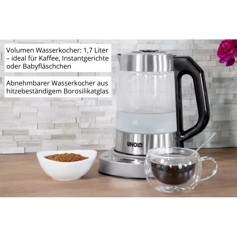 Unold 18215 Samowar Selin elektrická kanvica 1,7 L 1800 W nehrdzavejúca oceľ