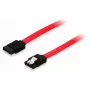 Equip SATA II kábel, 0,5 m, 0,5 m, SATA II, SATA 7-pin, SATA 7-pin, konektor samec/konektor samec, červený