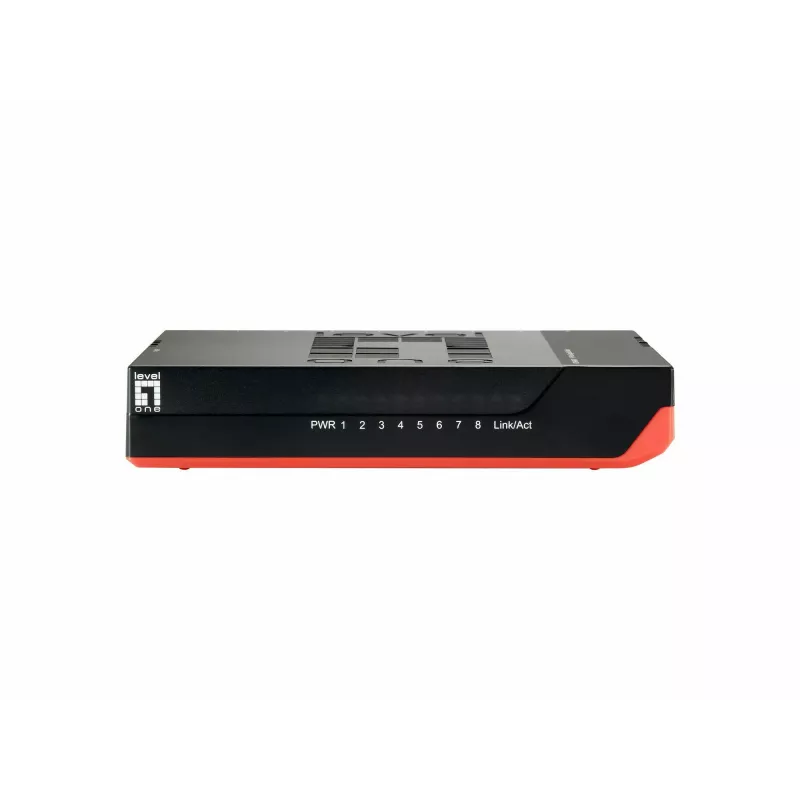 LevelOne 8-portový gigabitový switch, neupravovaný, Gigabit Ethernet (10/100/1000), full duplex, možná nástenná montáž