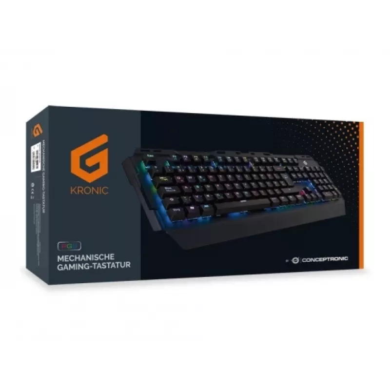 Conceptronic KRONIC mechanická herná klávesnica, RGB, nemecké rozloženie