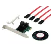 Conceptronic EMRICK 4-port SATA PCIe adaptér s SATA káblom
