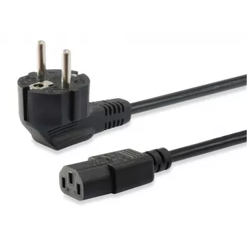 Equip vysokokvalitný napájací kábel, C13 na Schuko, 3,0 m, 3 m, IEC C13, CEE7/7, H05VV-F3G, 250 V, 10 A