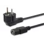 Equip vysokokvalitný napájací kábel, C13 na Schuko, 3,0 m, 3 m, IEC C13, CEE7/7, H05VV-F3G, 250 V, 10 A