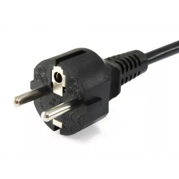 Equip vysokokvalitný napájací kábel, C5 na Schuko, 1,8m, 1,8 m, CEE 7/7, IEC C5, H05VV-F3G, 250 V, 2,5 A