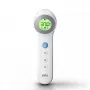 Digitálny čelný teplomer BRAUN BNT400 — bezkontaktné meranie, rozsah 34–43 °C, presnosť 0,1 °C, biela