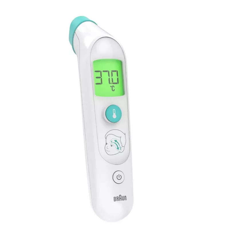 Braun BST200WE bezkontaktný teplomer biela čelo tlačidlá