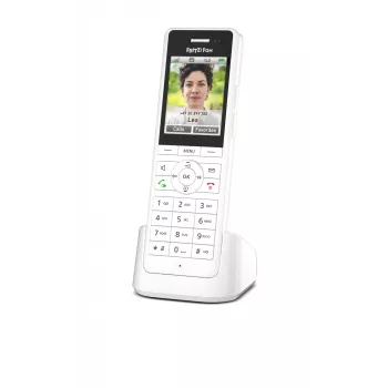 DECT bezdrôtový telefón FRITZ X6 biely International — hlasitý odposluch, záznamník, telefónny zoznam na 100 záznamov