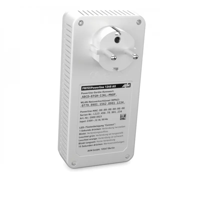 Powerline 1240 AX WLAN Set 1200 Mbit/s Ethernet LAN Wi-Fi biela 2 ks