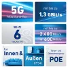 Box FRITZ! 6860 5G Edition International WLAN router Gigabit Ethernet Dual-Band (2,4 GHz / 5 GHz)