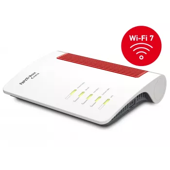 FRITZ!Box 6670 Cable Edition International Wi-Fi router 2,5 Gigabit Ethernet dvojpásmový (2,4 GHz / 5 GHz) červená, biela