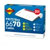 FRITZ!Box 6670 Cable Edition International Wi-Fi router 2,5 Gigabit Ethernet dvojpásmový (2,4 GHz / 5 GHz) červená, biela