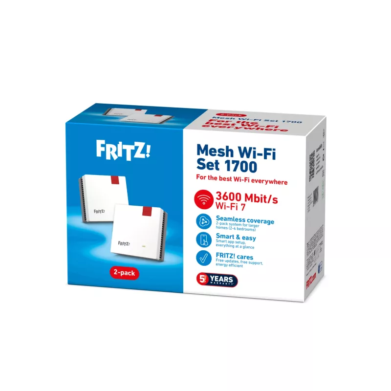 Wireless Mesh set FRITZ mesh set 1700 2-balíkový od FRITZ, Dualband-Mesh-Wi‑Fi uzly