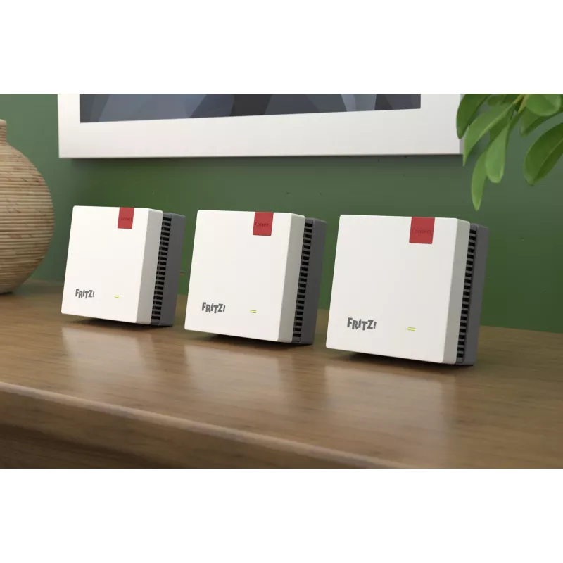 Wireless Mesh set FRITZ 1700 3-balíkový, biela, interné antény