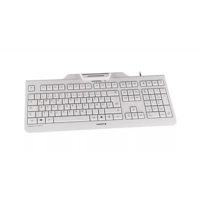 CHERRY KC 1000 SC klávesnica káblová USB AZERTY belgická biela