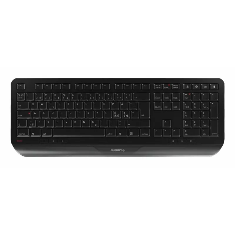 CHERRY GENTIX DESKTOP, Full-size (100%), bezdrôtová, RF Wireless, QWERTY, čierna, myš v balení