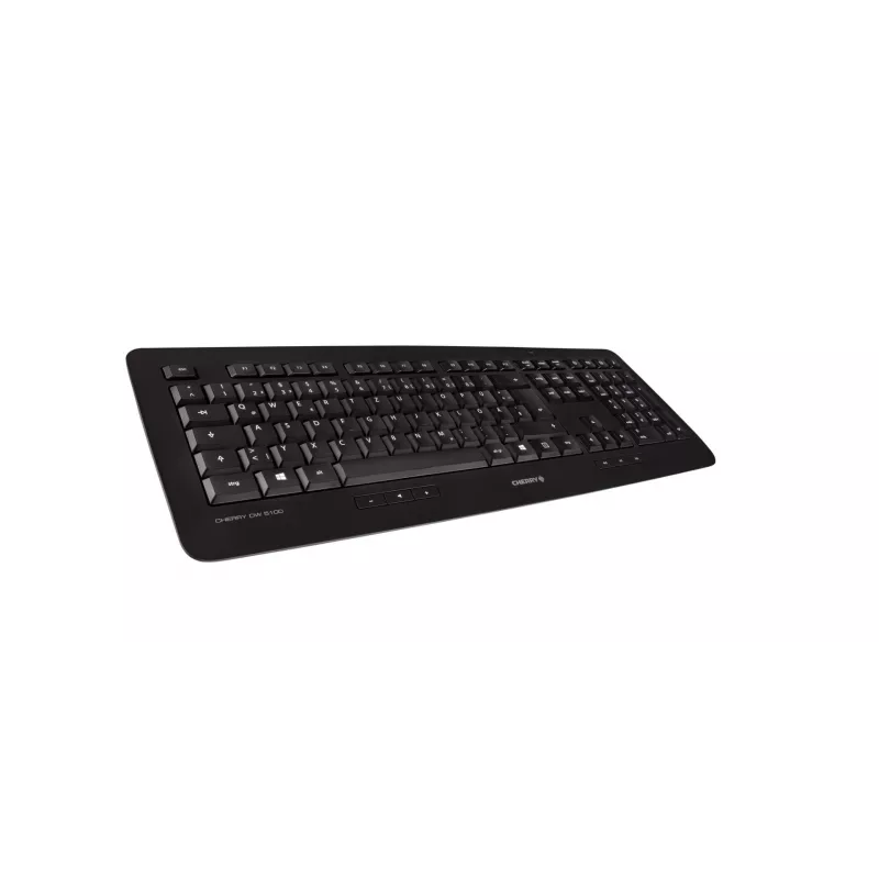 CHERRY DW 5100 klávesnica myš v balení univerzálna RF Wireless AZERTY belgická čierna