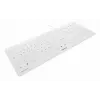 Contour Design STREAM PROTECT, Full-size (100%), káblová, USB, nožnicové spínače, QWERTY, biela