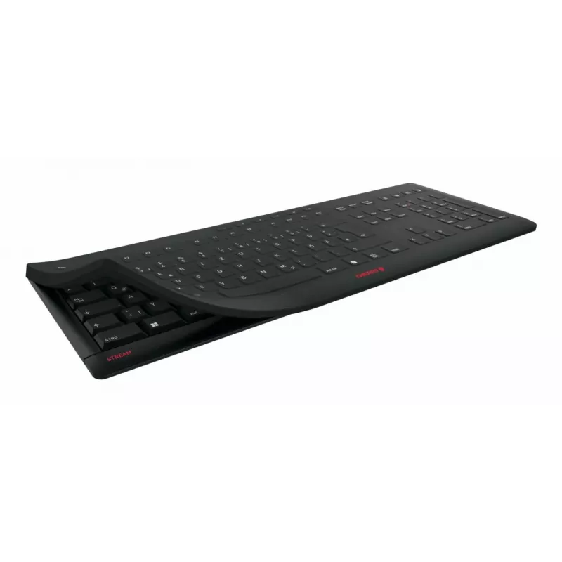 Contour Design STREAM PROTECT WIRELESS, Full-size (100%), bezdrôtová, RF Wireless, nožnicové spínače, QWERTY, čierna