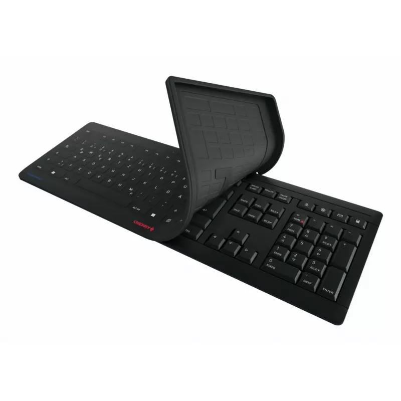 Contour Design STREAM PROTECT WIRELESS, Full-size (100%), bezdrôtová, RF Wireless, nožnicové spínače, QWERTY, čierna