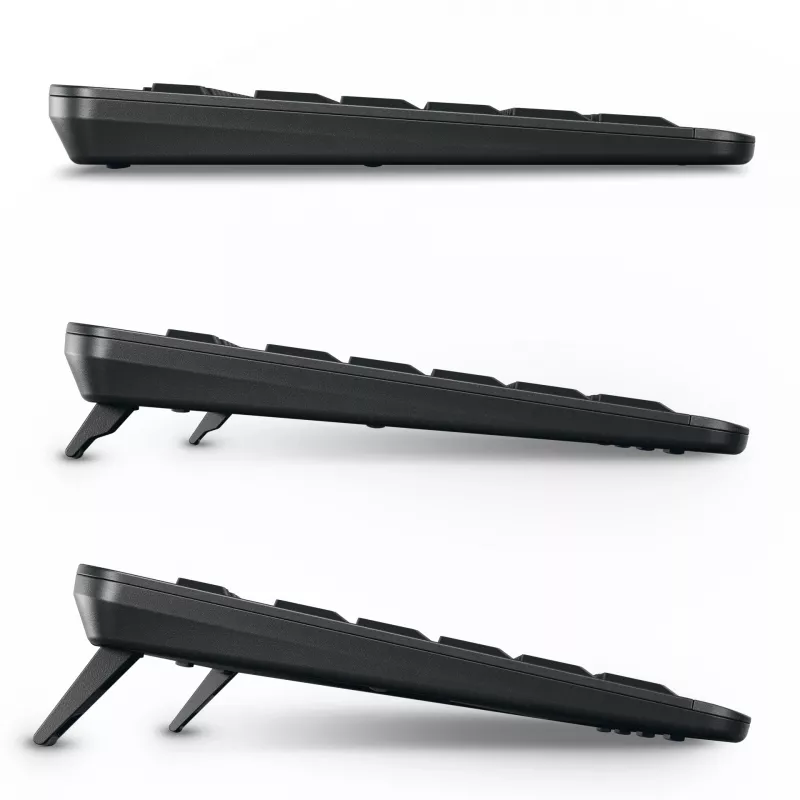 CHERRY Stream desktop ultimate klávesnica myš v balení Home/Office USB + RF Wireless + Bluetooth QWERTY anglická čierna