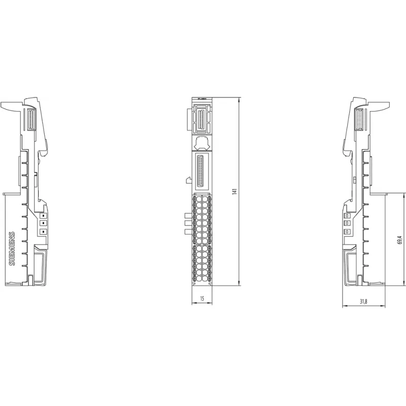 Siemens 6ES7193-6BP40-0DA1 elektrické svorky