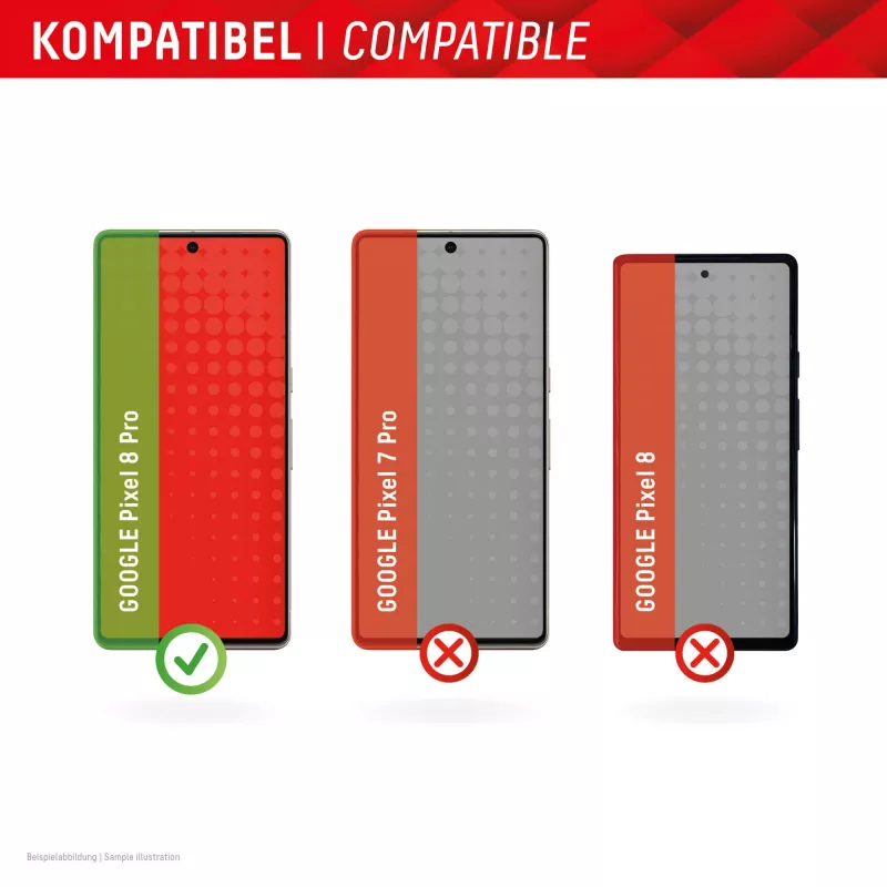 Displex ochranná fólia displeja + puzdro pre Google Pixel 8 Pro, Eco montážny rámik, odolná proti škrabancom