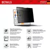 Displex PRIVACY SAFE odnímateľný 2-cestný filter súkromia pre laptop/notebook (bezrámikový/frameless) 14'' (16:9)