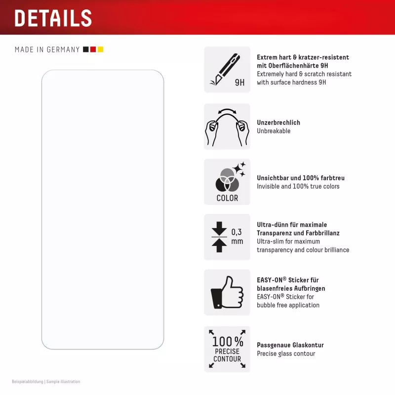Displex Smart Glass (9H) pre Xiaomi Redmi 14C, montážna nálepka, nerozbitné