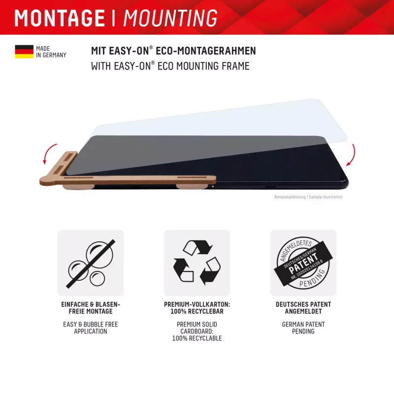 Displex Tablet Glass (9H) pre Samsung Galaxy Tab S10+, Eco montážny rámik, nerozbitné