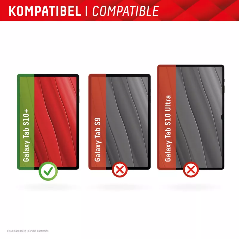Displex Tablet Glass (9H) pre Samsung Galaxy Tab S10+, Eco montážny rámik, nerozbitné