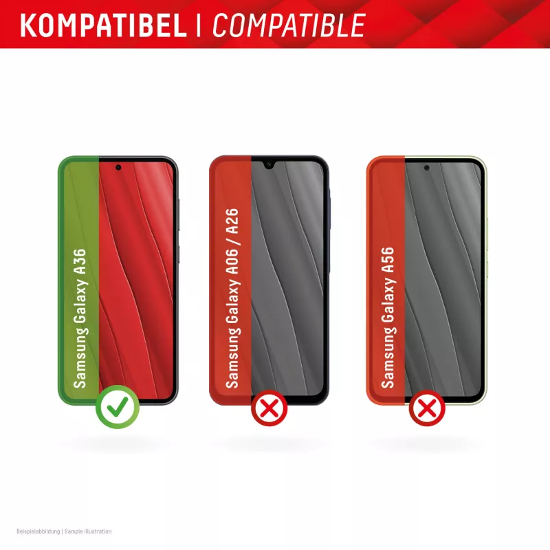 Displex Smart Glass (9H) pre Samsung Galaxy A36, montážna nálepka, nerozbitné